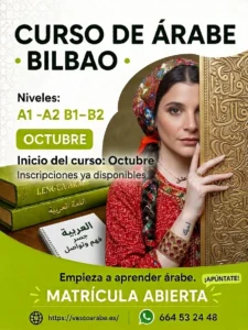 Curso de árabe en Bilbao 2026 · Inicio en octubre
